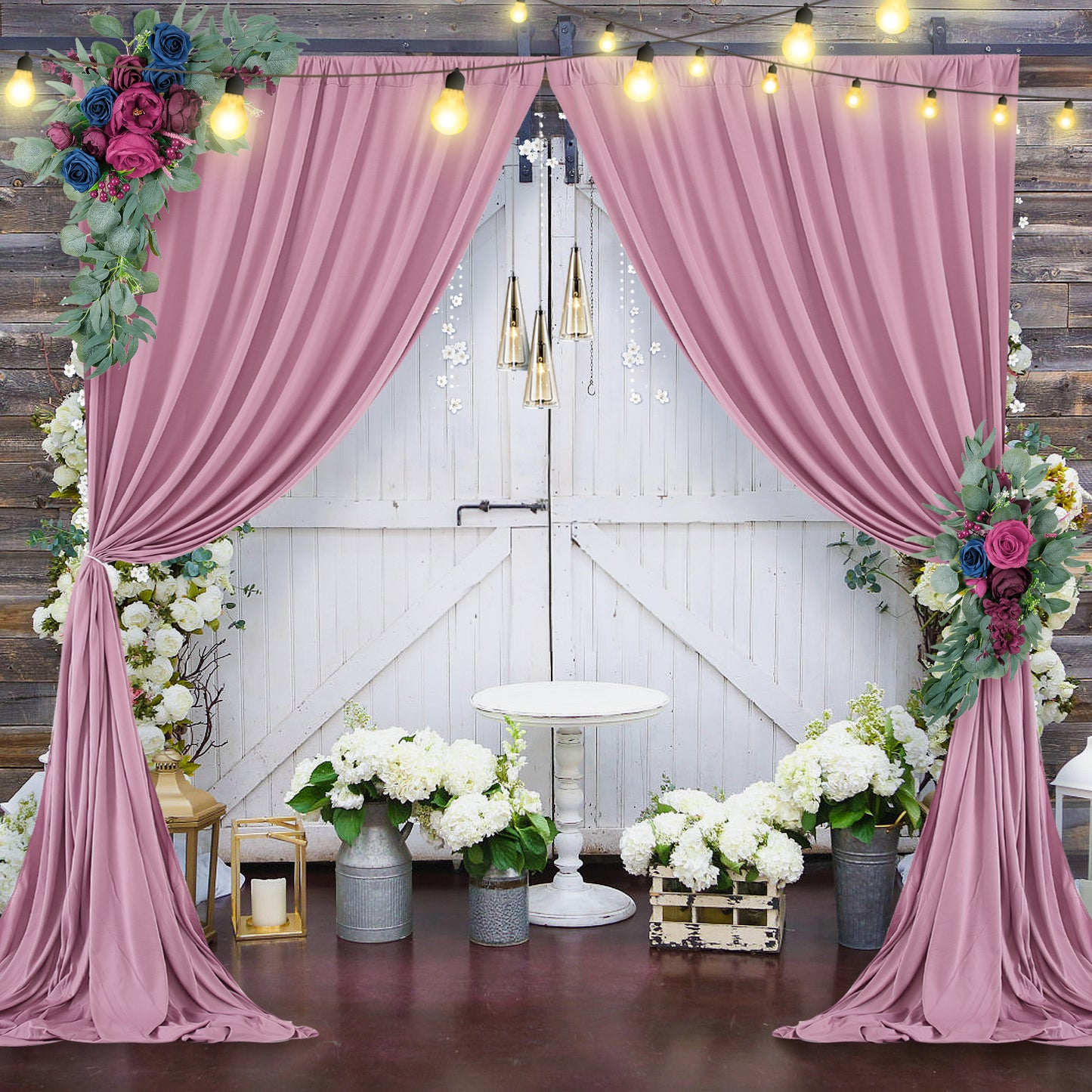 10ft x 10ft Wrinkle Free Backdrop Curtain