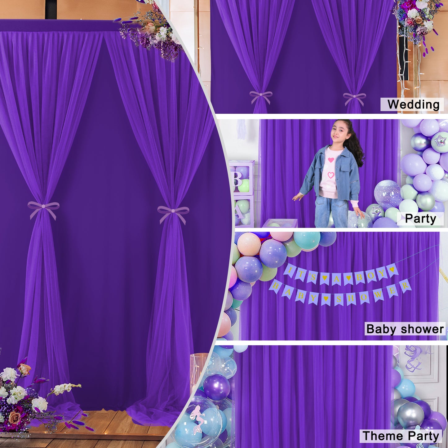 Tulle Backdrop Curtain