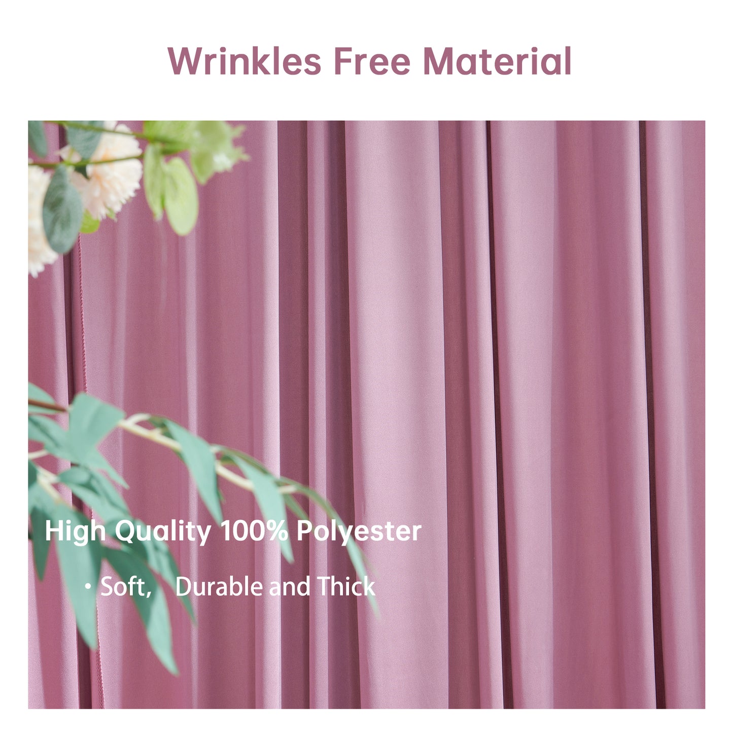 10ft x 10ft Wrinkle Free Backdrop Curtain