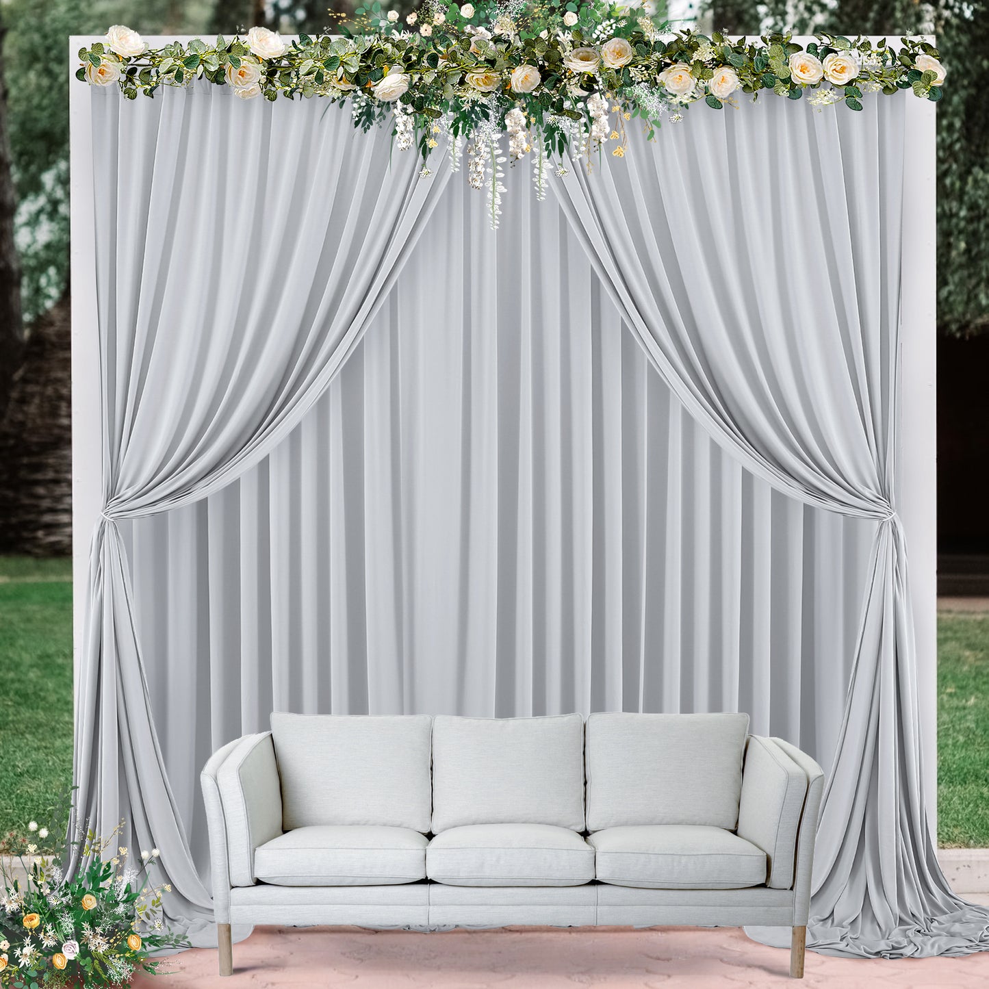 10ft x 10ft Wrinkle Free Backdrop Curtain