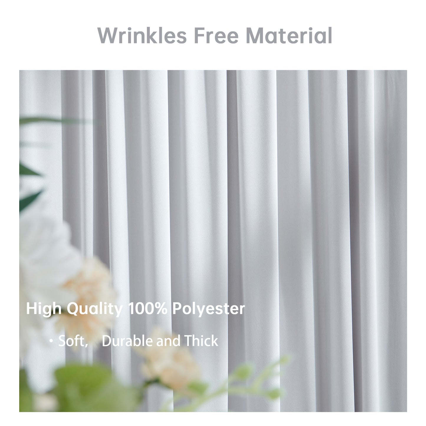 10ft x 10ft Wrinkle Free Backdrop Curtain