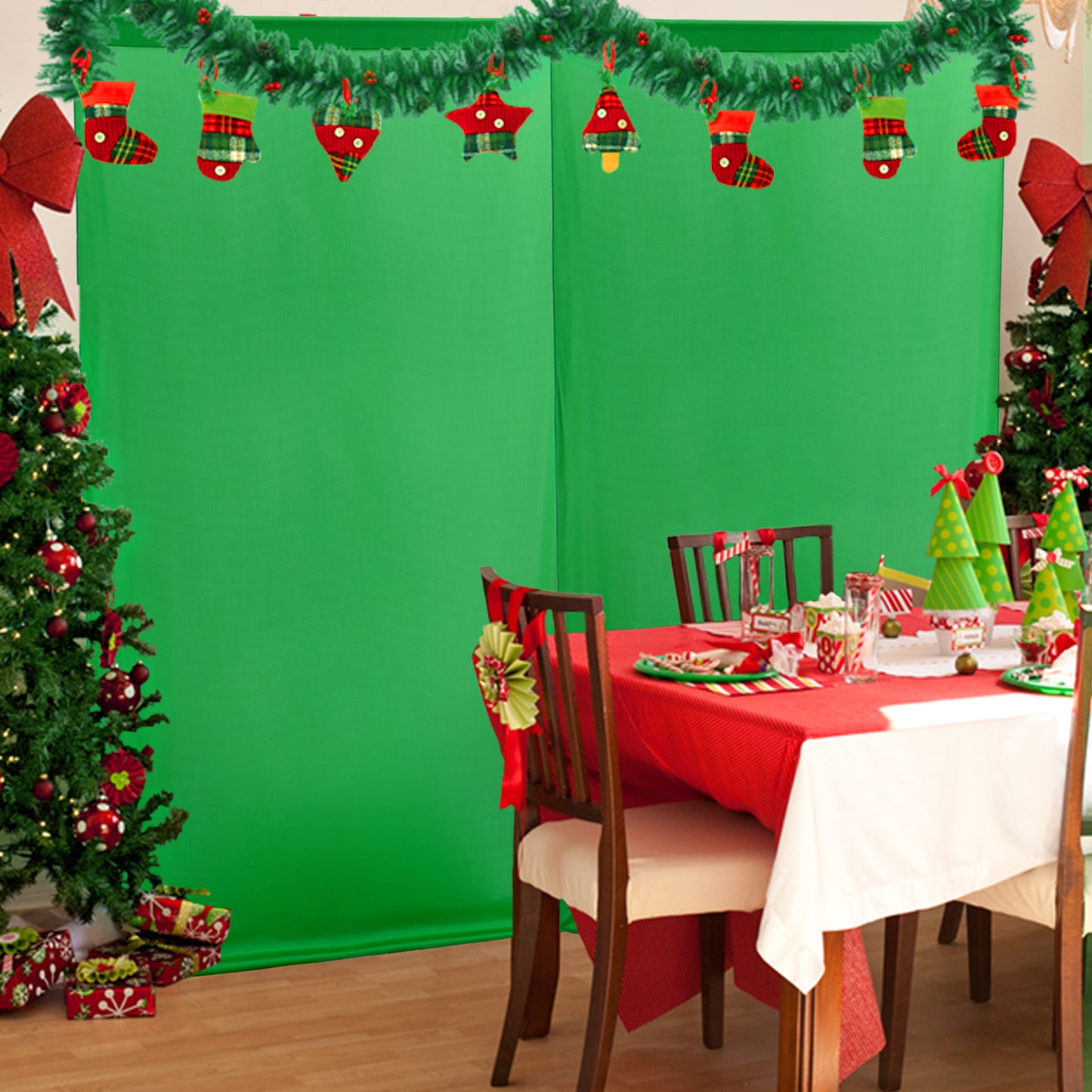 10ft x 10ft Wrinkle Free Backdrop Curtain