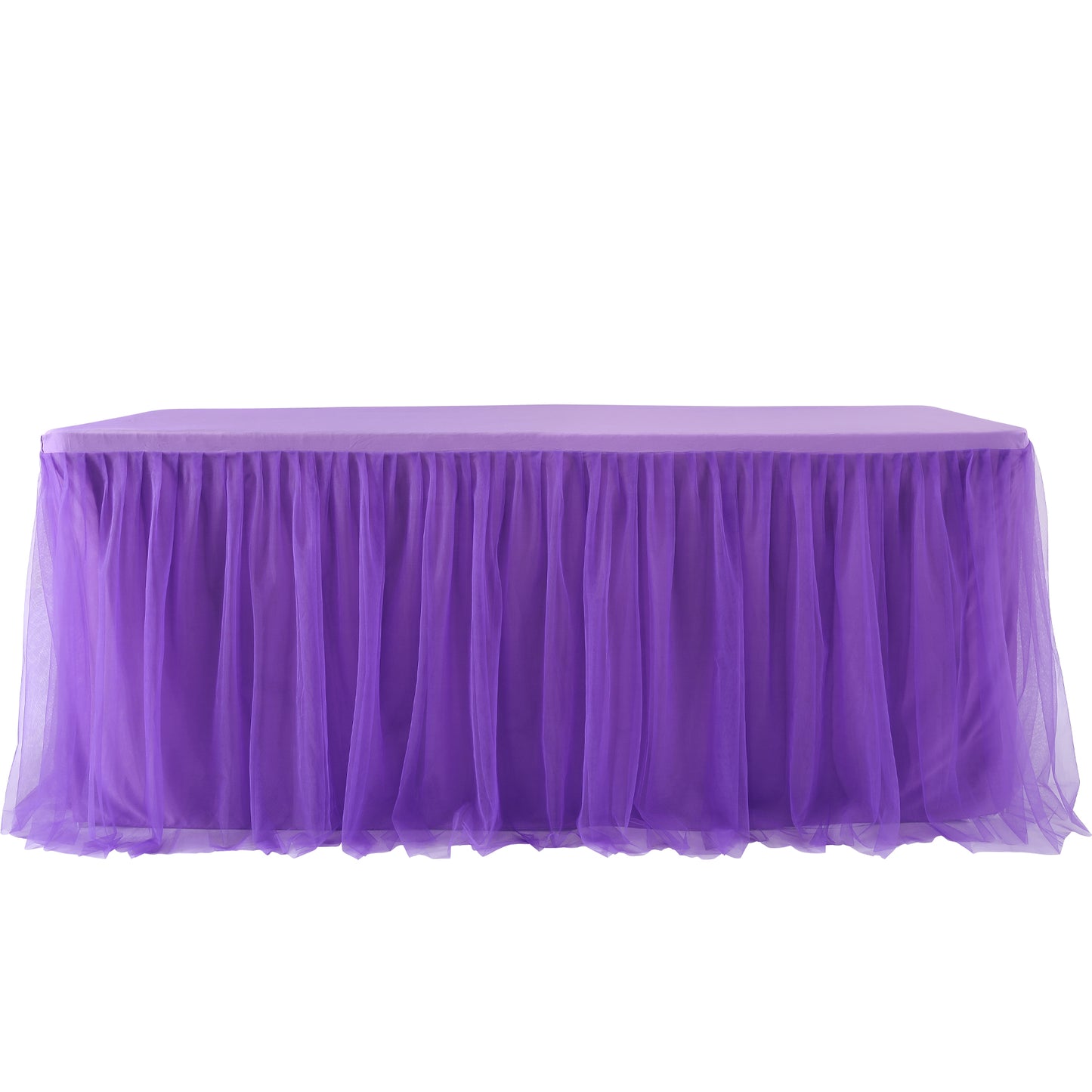 Tablecloth with tulle skirt