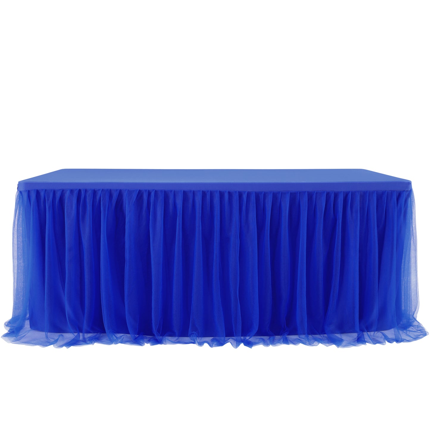 Tablecloth with tulle skirt