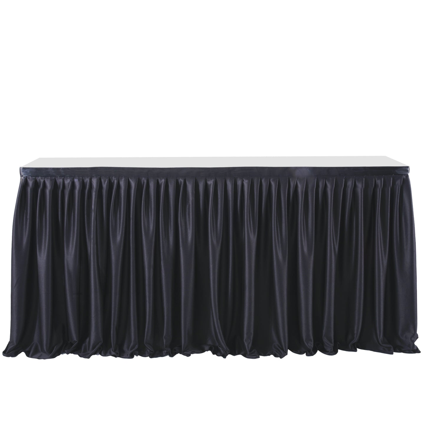 Polyester Pleated Ruffle Table Skirt Cloth