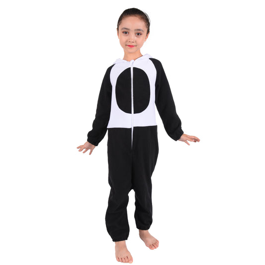 Suppromo Panda Costume for Kids Boys Girls Panda Animal Costume Halloween Cosplay Outfits Kids 8-14T