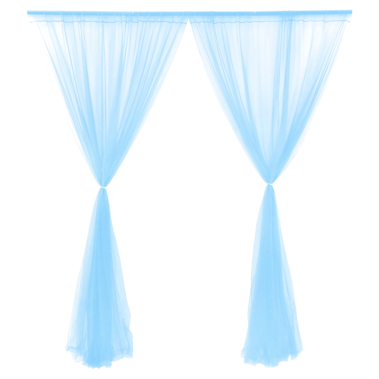 Sheer tulle backdrop