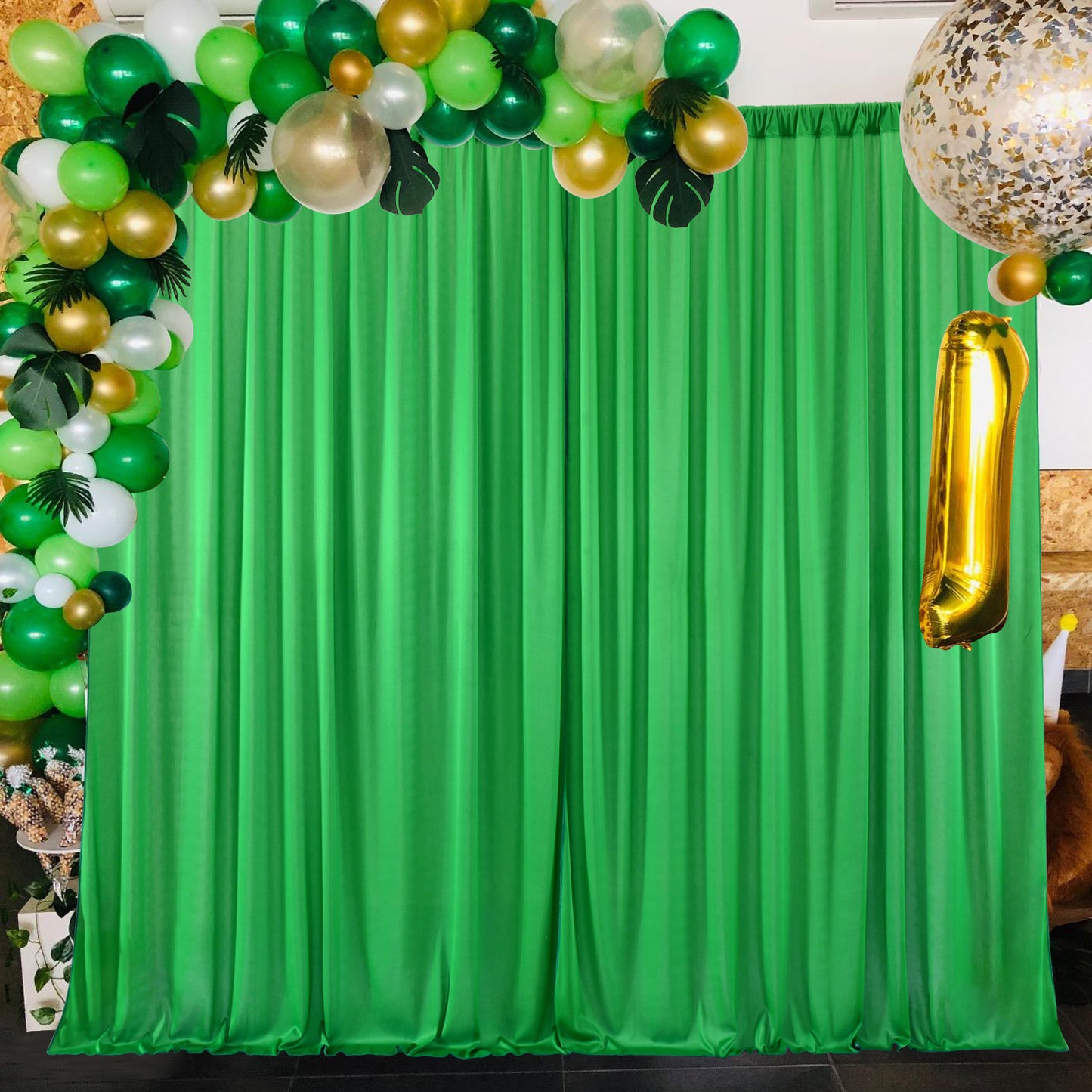 10ft x 10ft Wrinkle Free Backdrop Curtain