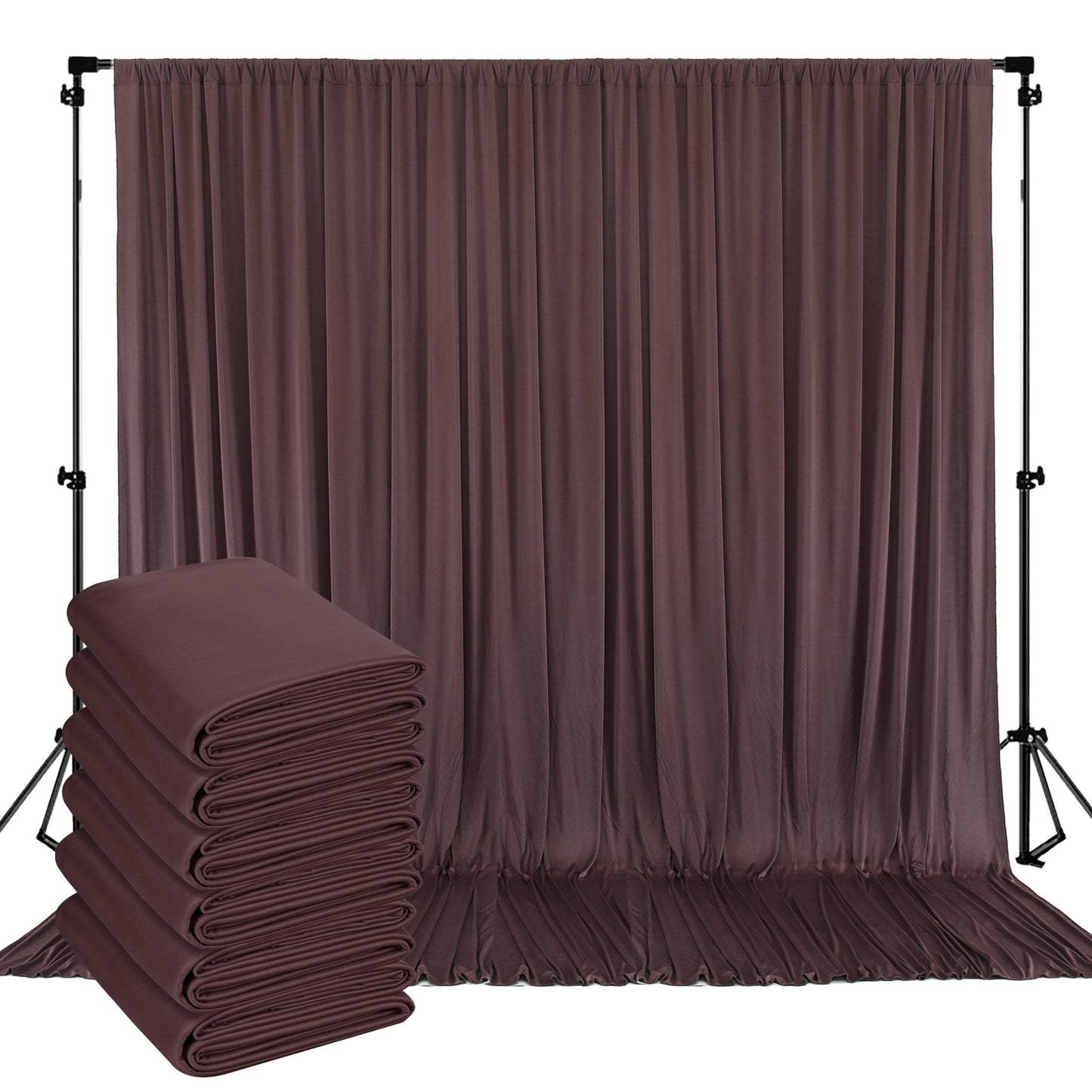 10ft x 10ft Wrinkle Free Backdrop Curtain