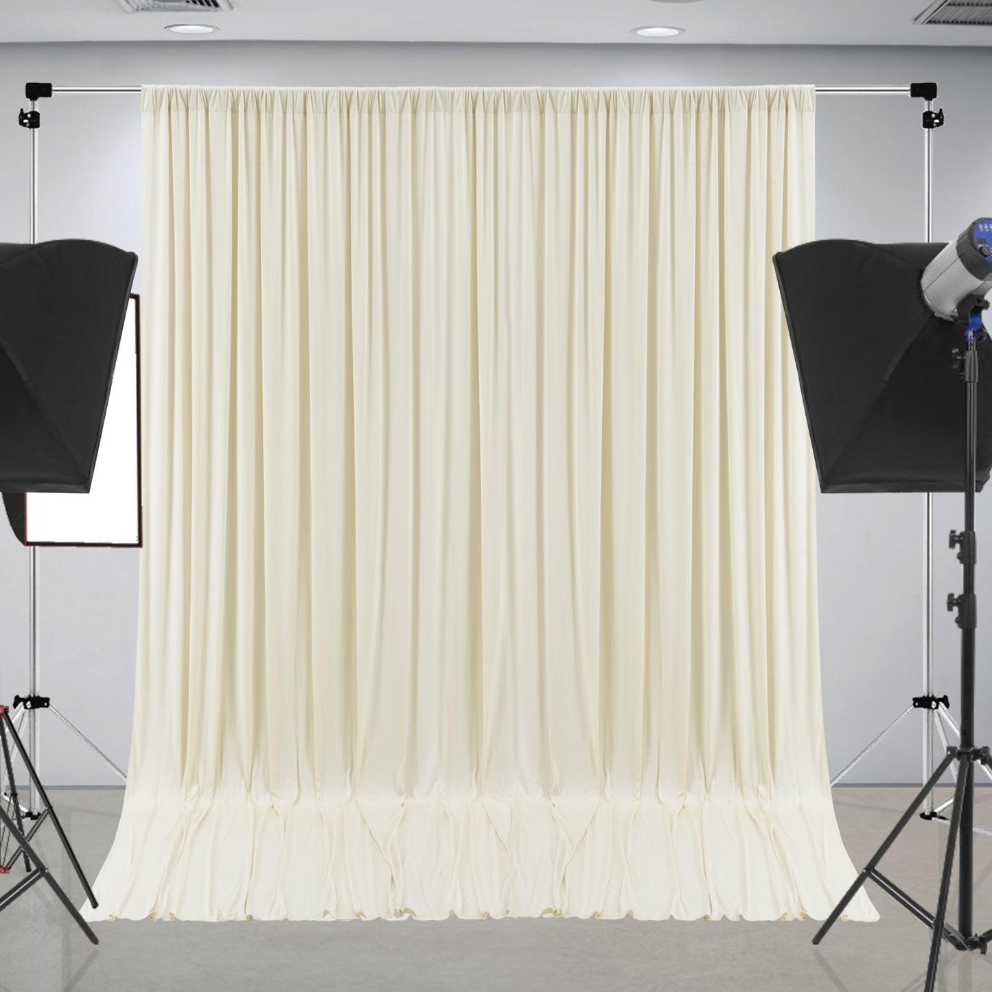 10ft x 10ft Wrinkle Free Backdrop Curtain