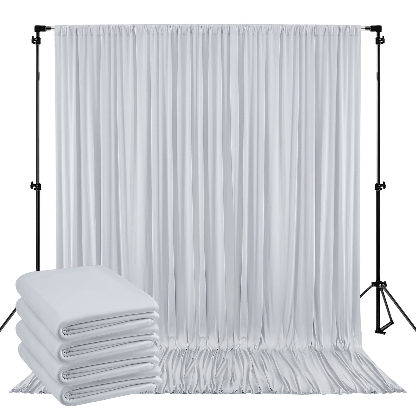 10ft x 10ft Wrinkle Free Backdrop Curtain