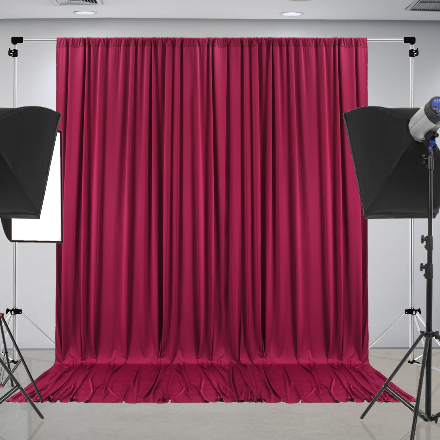 10ft x 10ft Wrinkle Free Backdrop Curtain