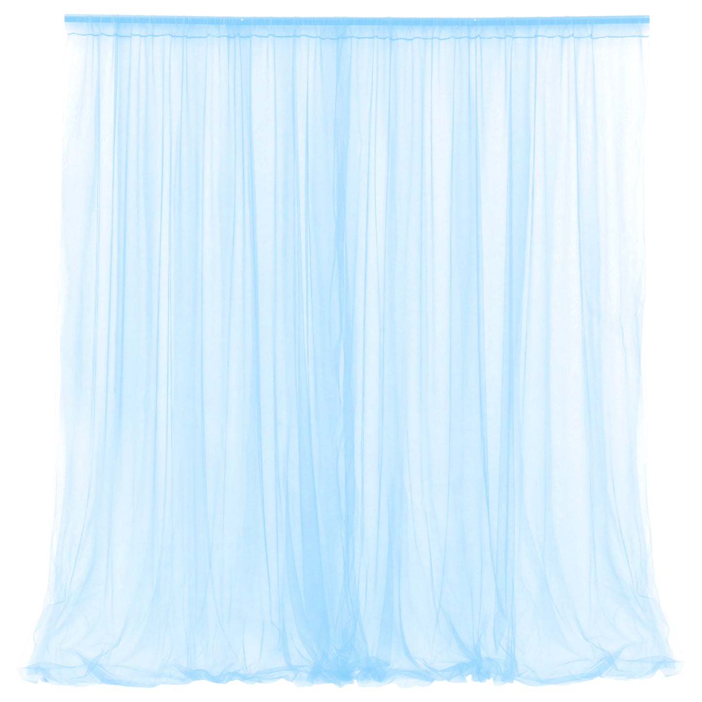 Sheer tulle backdrop