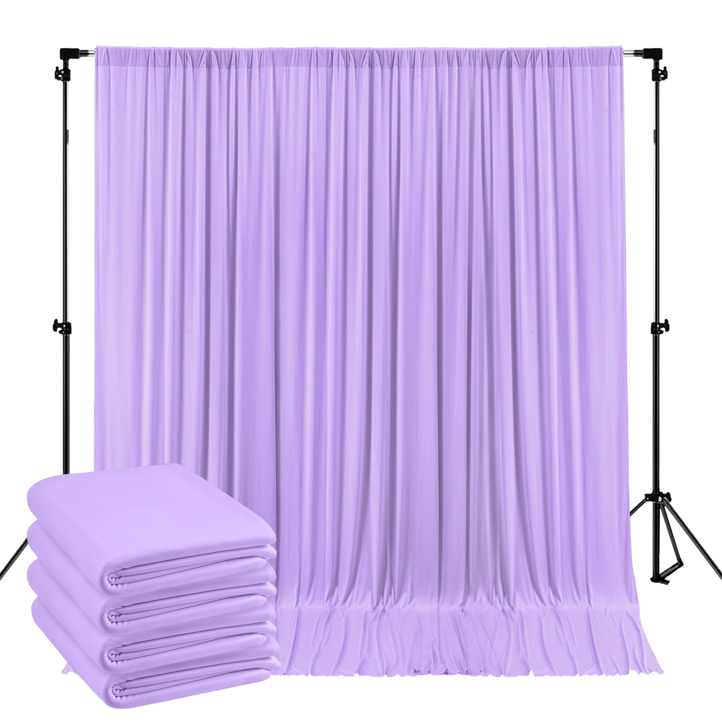 10ft x 10ft Wrinkle Free Backdrop Curtain