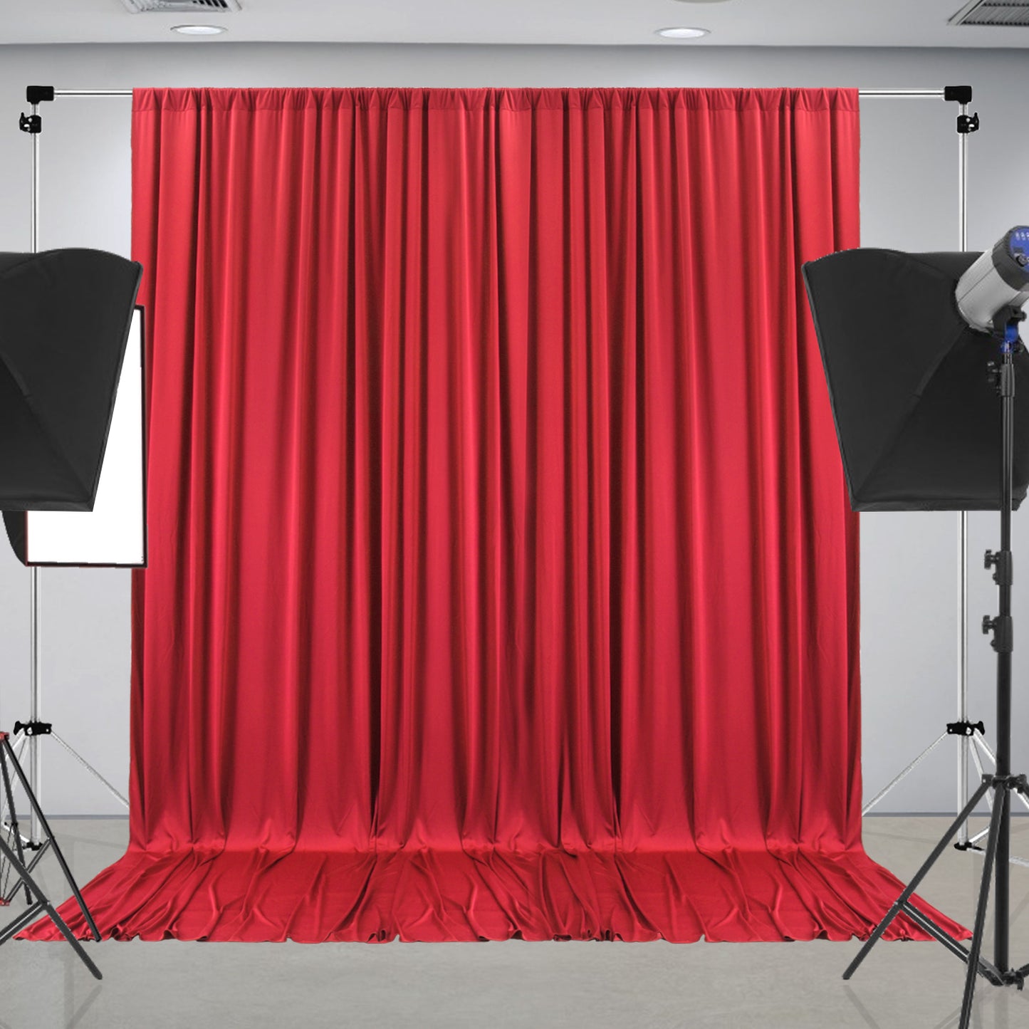 10ft x 10ft Wrinkle Free Backdrop Curtain