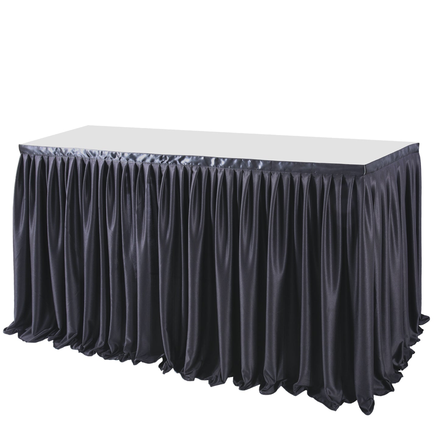 Polyester Pleated Ruffle Table Skirt Cloth