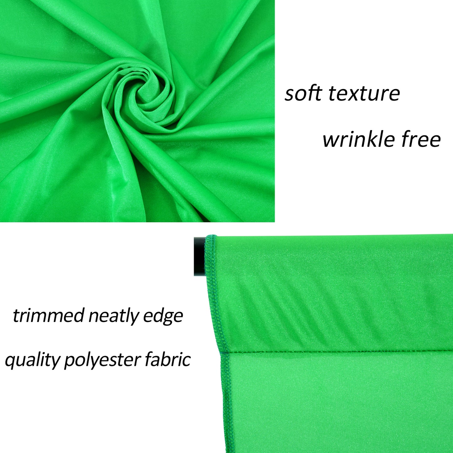 10ft x 10ft Wrinkle Free Backdrop Curtain