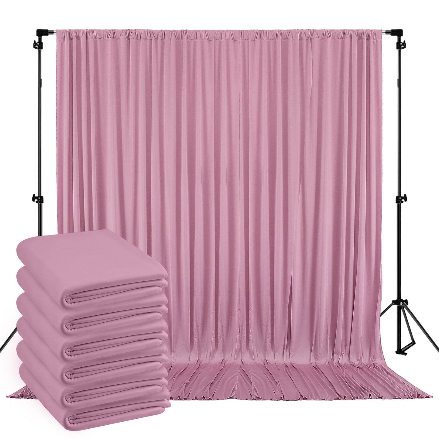 10ft x 10ft Wrinkle Free Backdrop Curtain