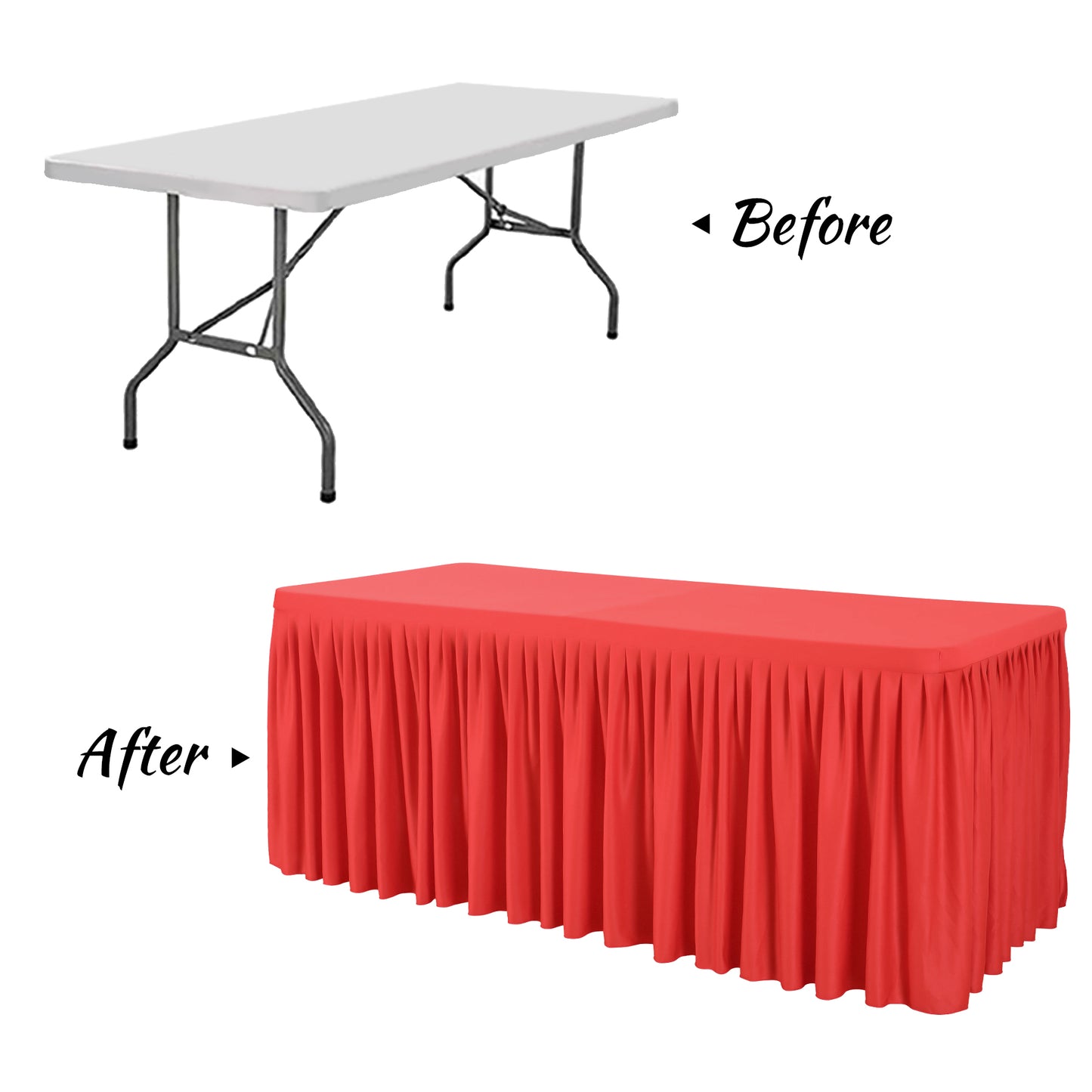 Tablecloth with skirt