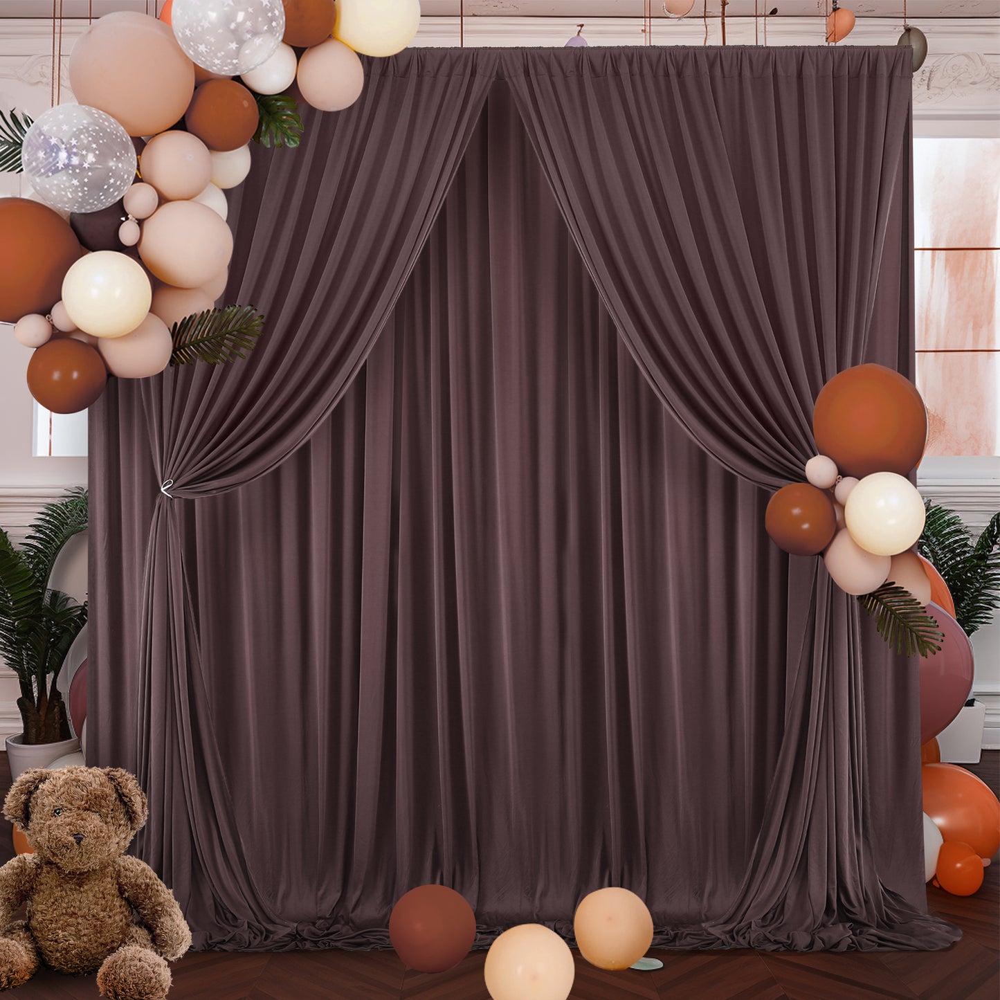 10ft x 10ft Wrinkle Free Backdrop Curtain