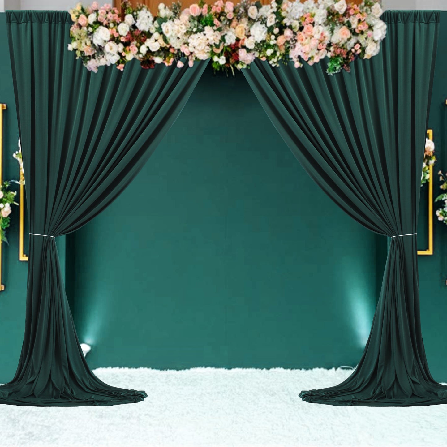 10ft x 10ft Wrinkle Free Backdrop Curtain