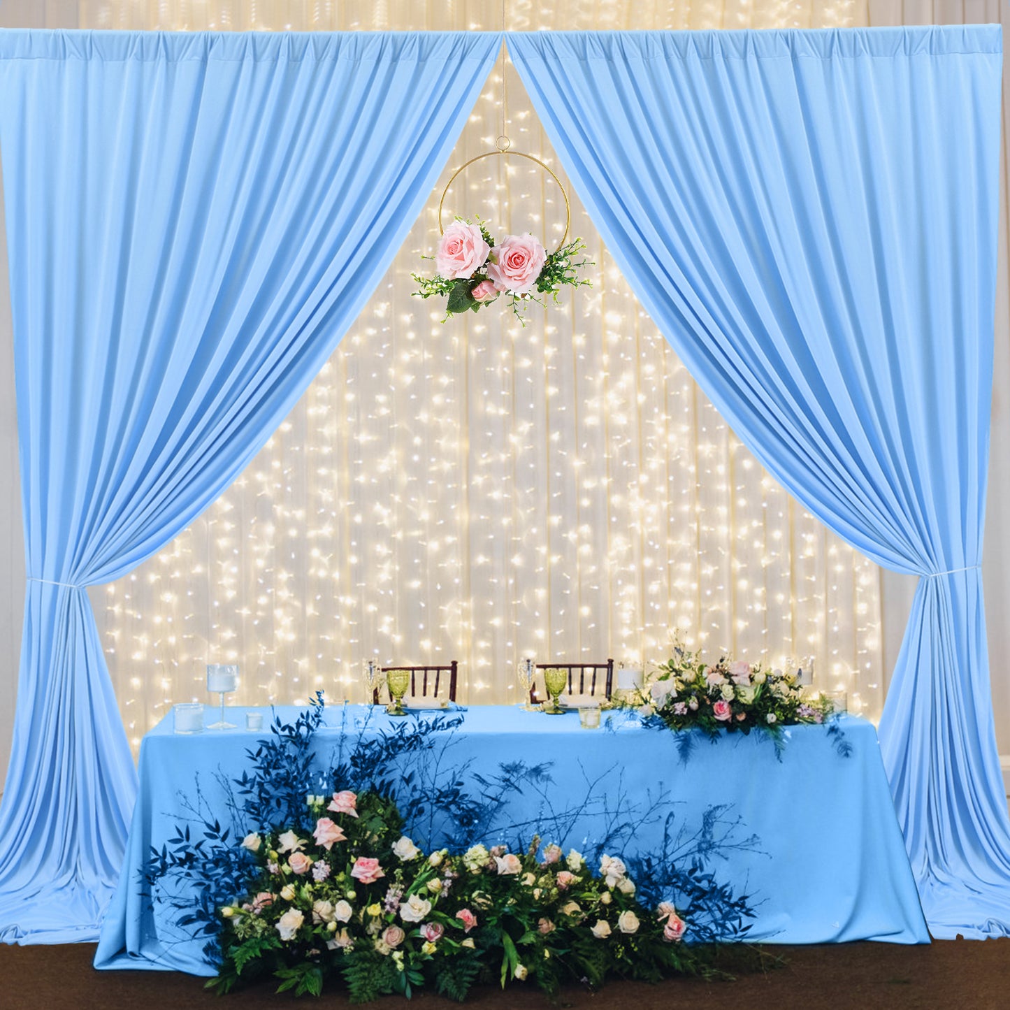 10ft x 10ft Wrinkle Free Backdrop Curtain