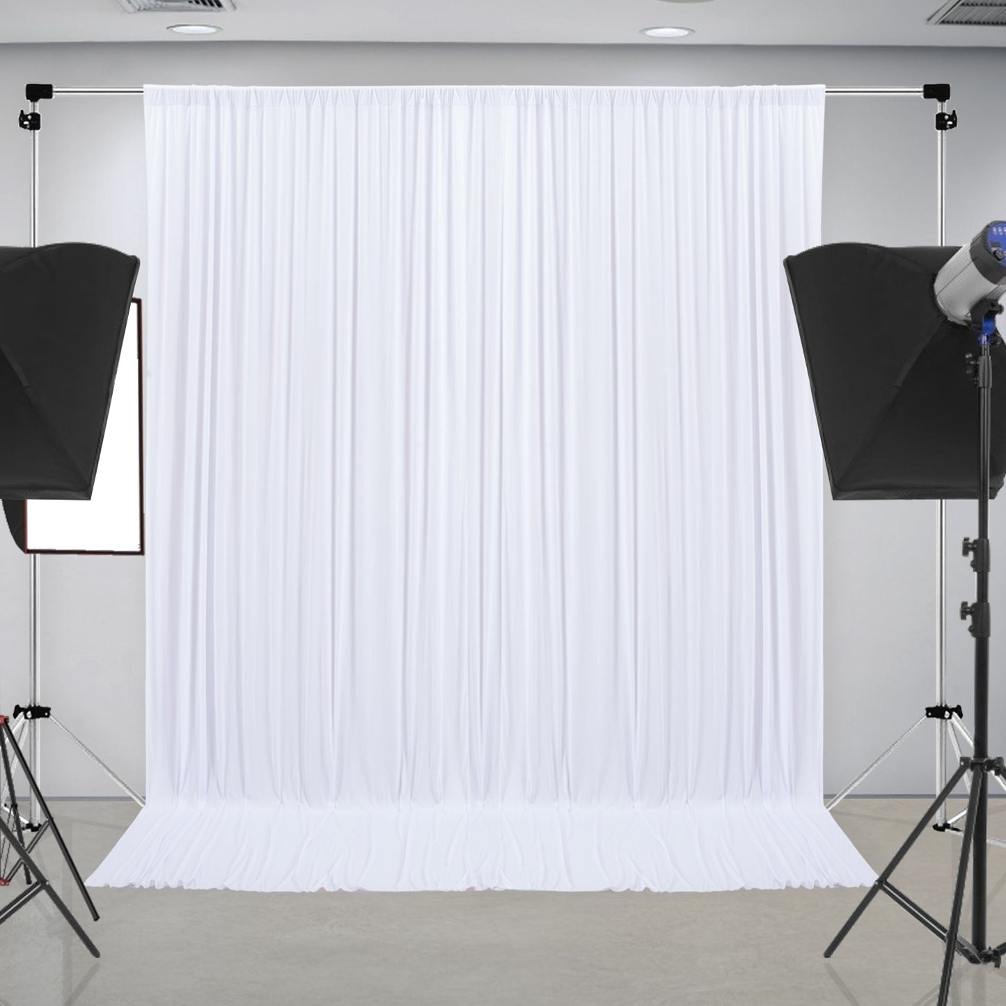 10ft x 10ft Wrinkle Free Backdrop Curtain