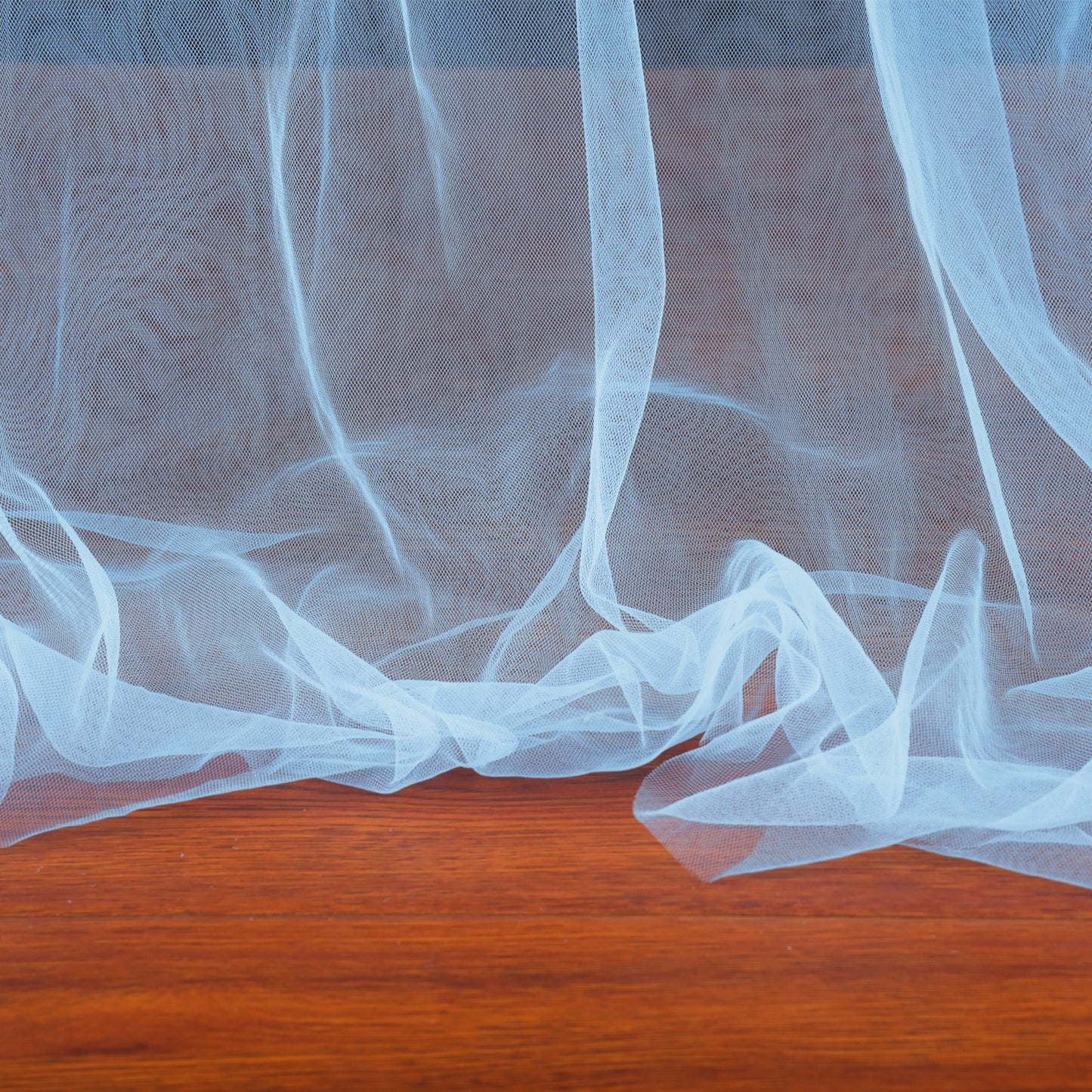 Sheer tulle backdrop