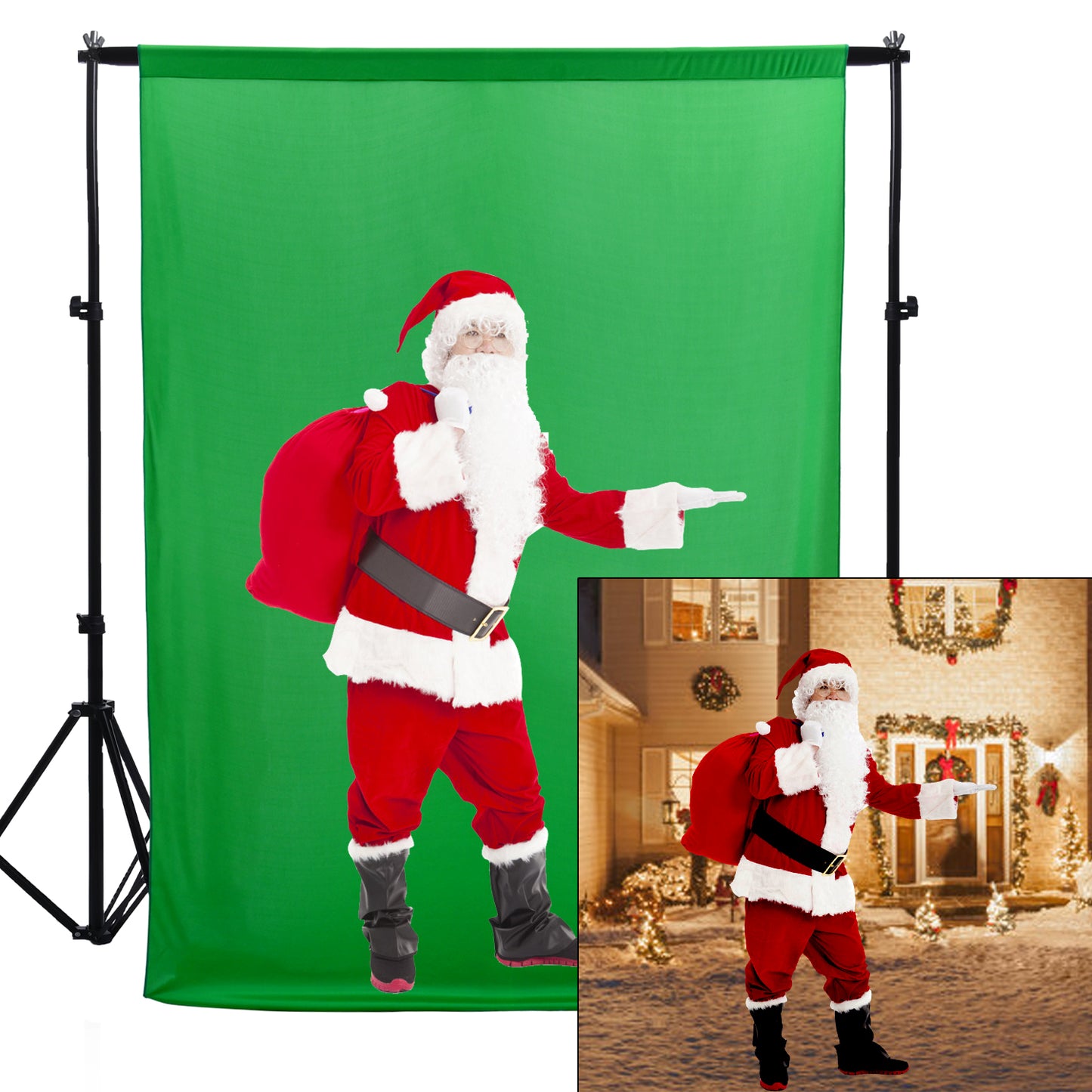 10ft x 10ft Wrinkle Free Backdrop Curtain