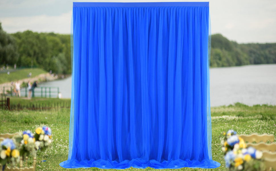 Navy Blue Backdrop Curtain 5"X7'