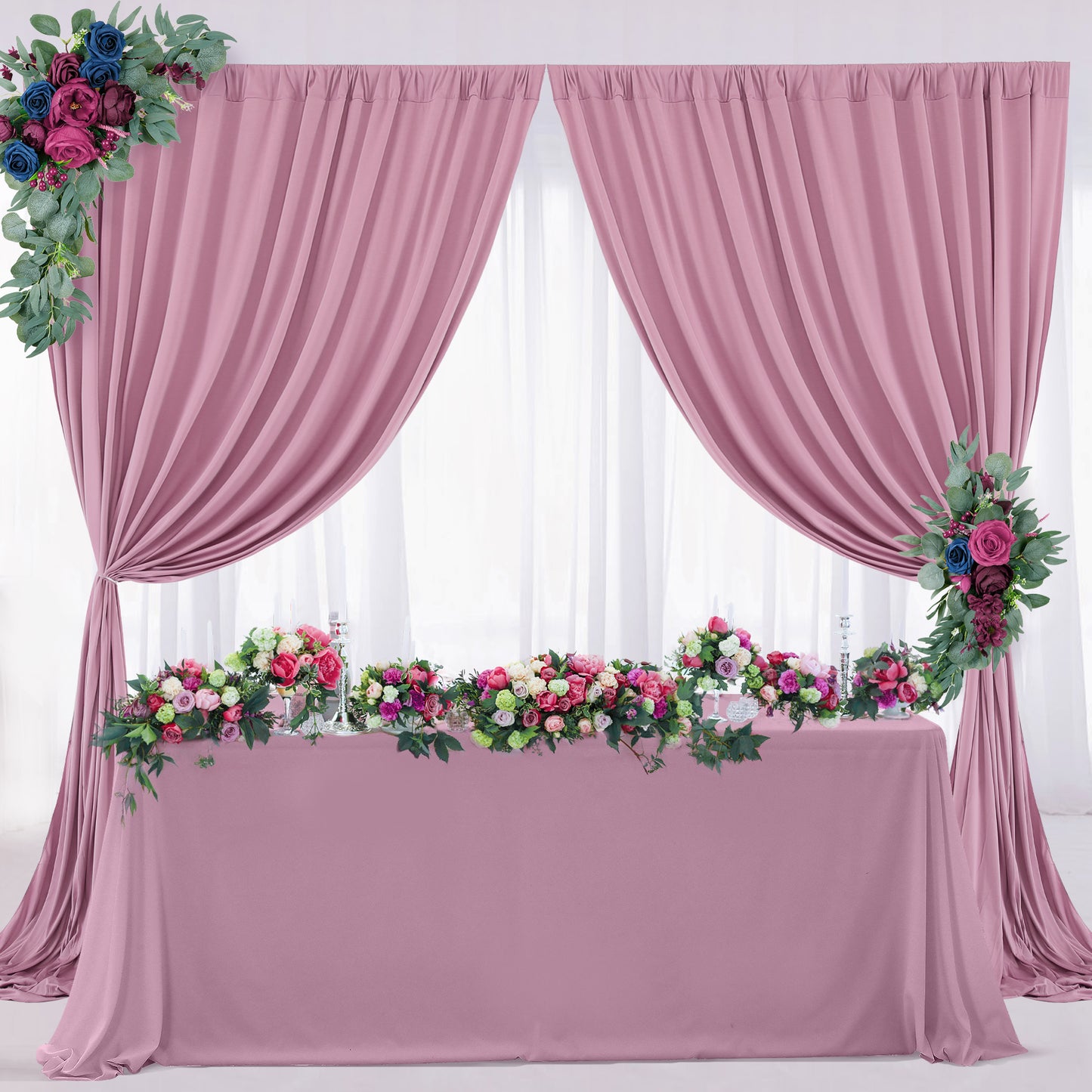 10ft x 10ft Wrinkle Free Backdrop Curtain