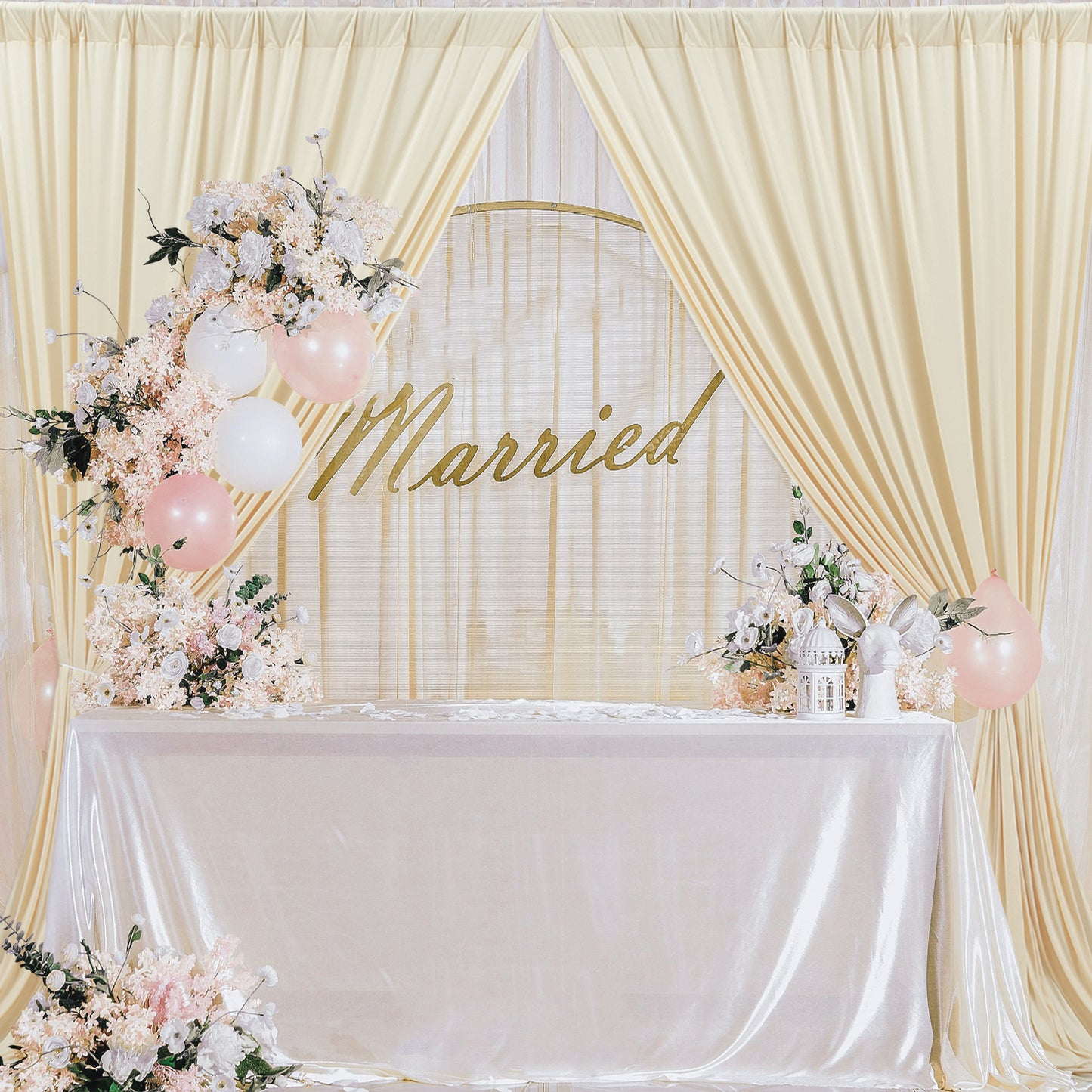 10ft x 10ft Wrinkle Free Backdrop Curtain