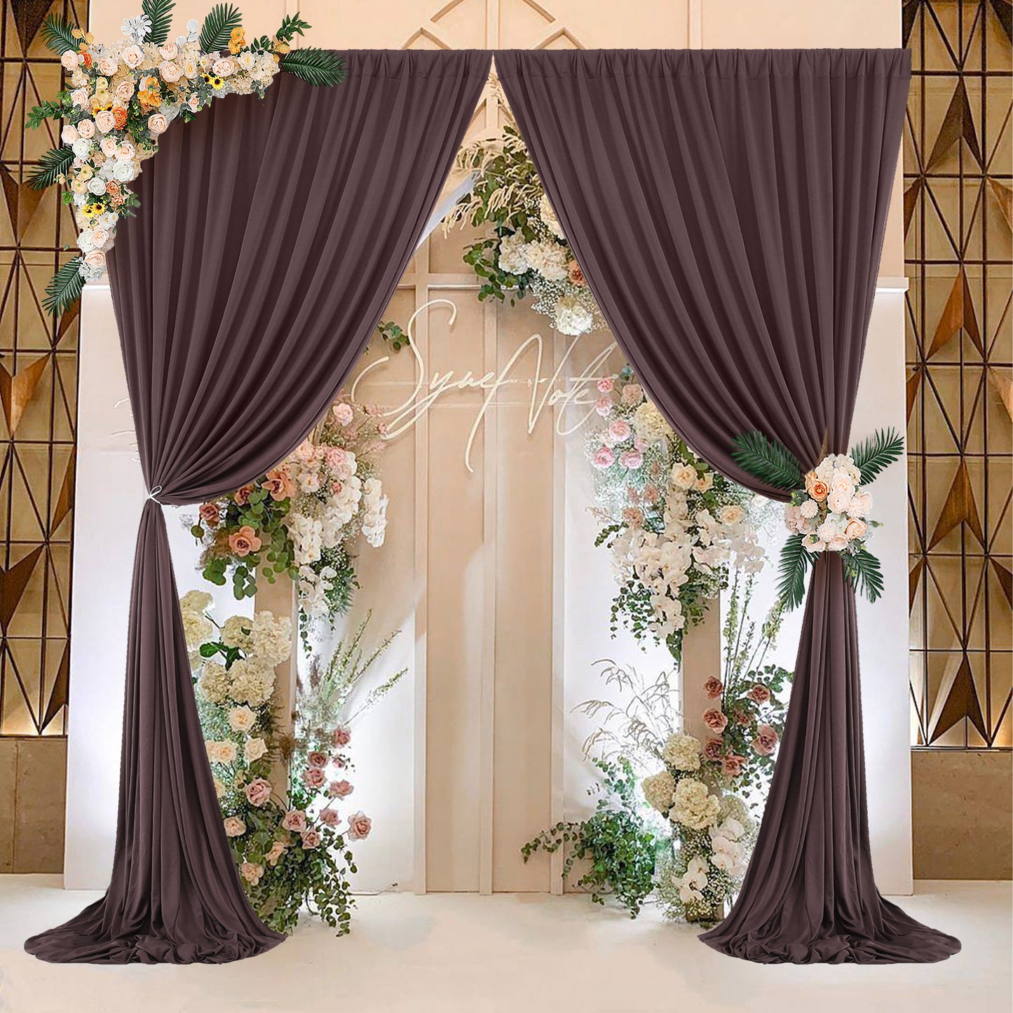 10ft x 10ft Wrinkle Free Backdrop Curtain